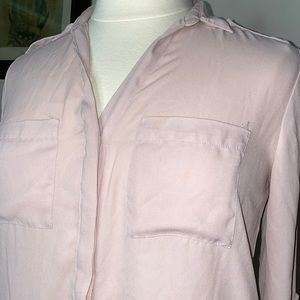 Pink Button Down Blouse